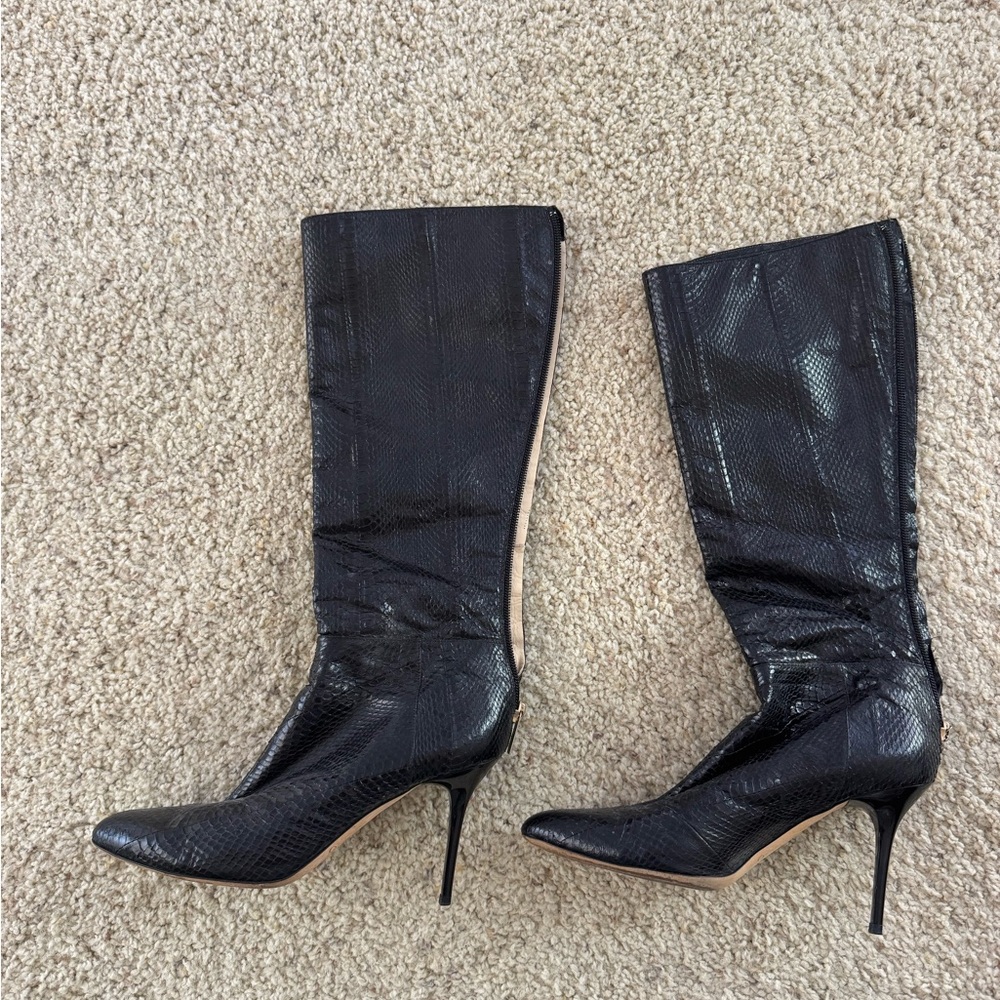 Jimmy Choo Black Heeled Boots with Stiletto Heel